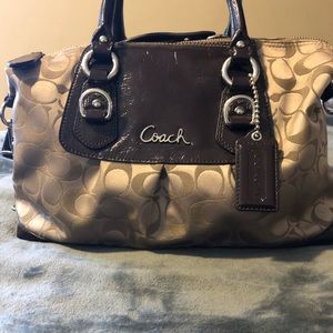 Coach signature handbag